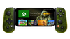 Backbone One XBOX Edition controller holding an iPhone, front view on a light background