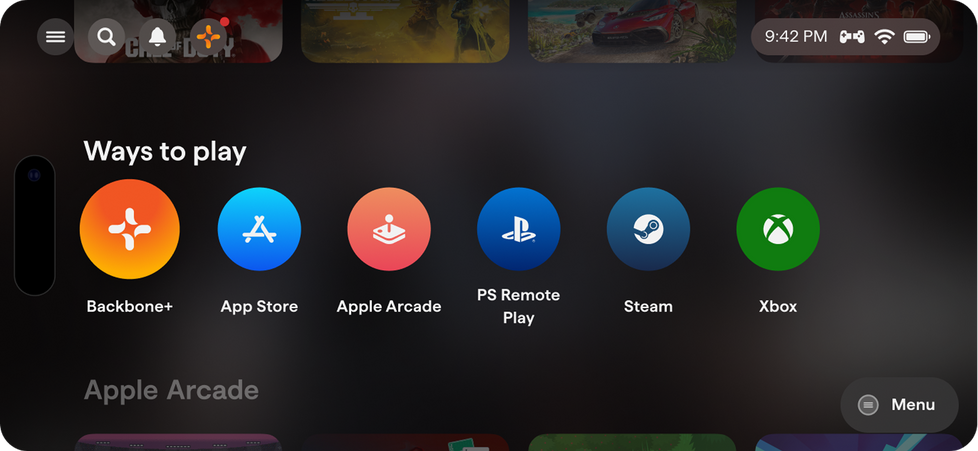 Launch and play all of your favorite games, right here.