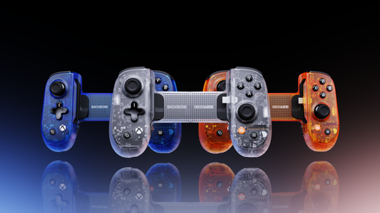 Family Shot of Backbone Pro XBOX 25th Anniversary Edition colorways.