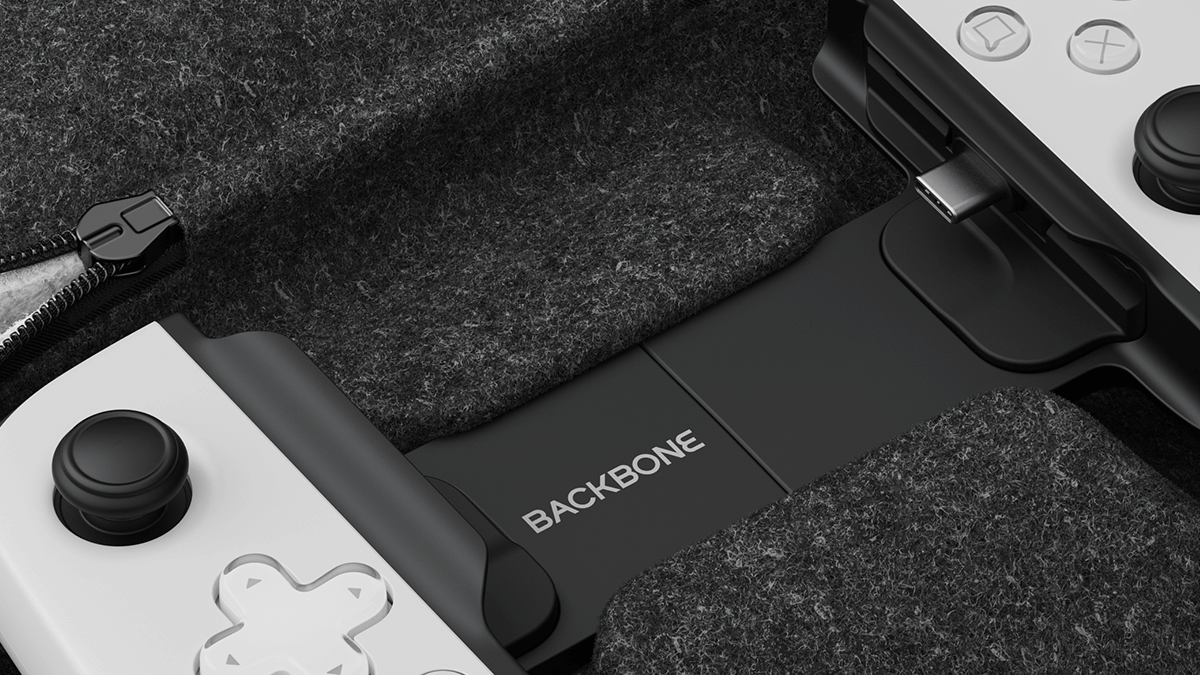 detail of the case, closeup with device
